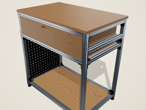 #08 80厘米铝型材家庭咖啡角 · 下藏水桶舱 模型封面